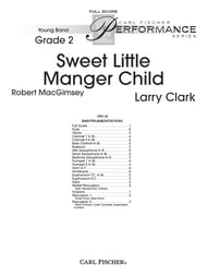 Sweet Little Manger Child band score cover